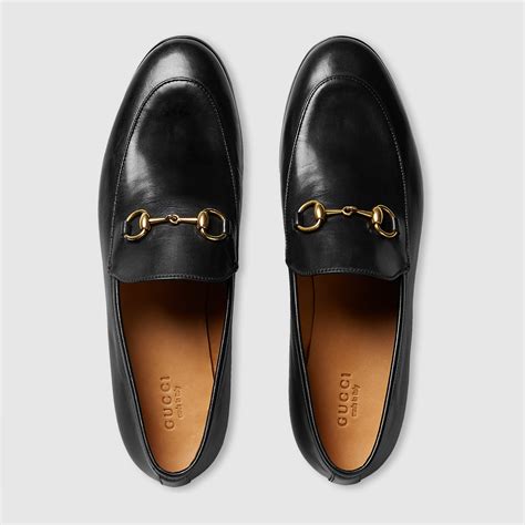 women's black gucci loafers